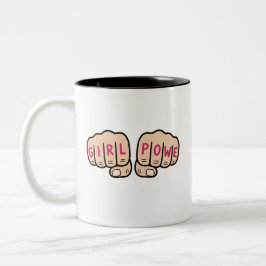 Girl Power Two-Tone Coffee Mug Två-Tonad Mugg