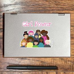Girl Power Vinyl Sticker Klistermärken