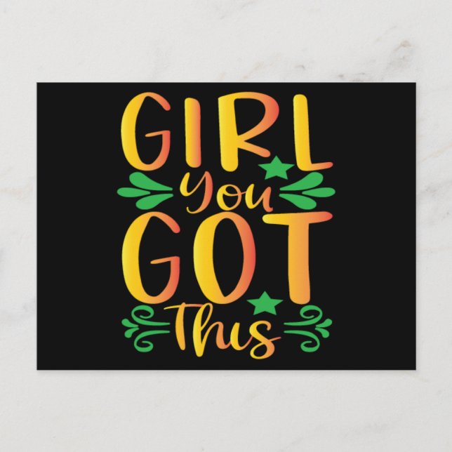 Girl Power Vykort (Framsida)