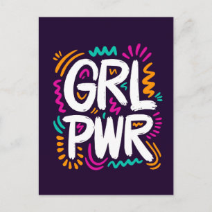 Girl Power Vykort