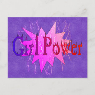 Girl Power Vykort