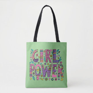 Girl Power Women Cute Tygkasse