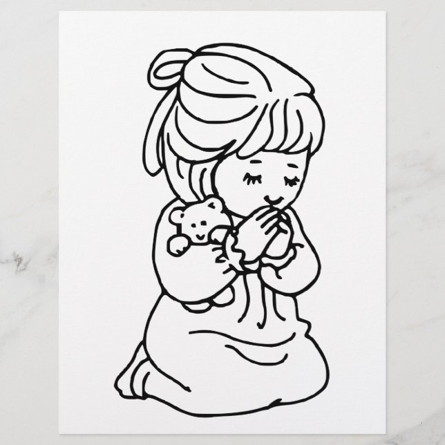Girl Praying Illustration (Framsida)