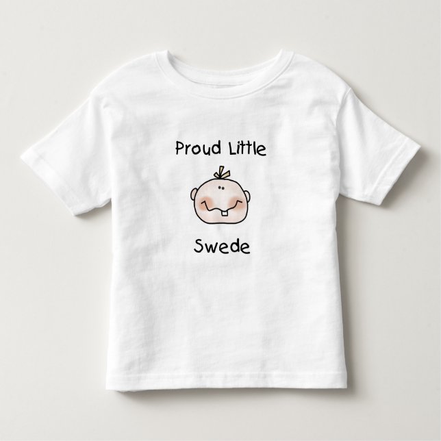 Girl Proud Swedish Baby T-shirt (Framsida)