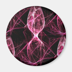 Girl Punk Sten Rosa Energy Vinkarare Magnet