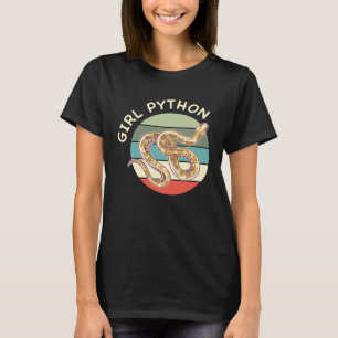 Girl Python Vintage Boll Python Pet Snake Animal T Shirt