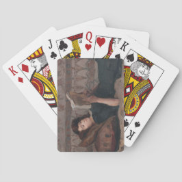 Girl Reading a Bok (Reclining on a Divan) Casinokort