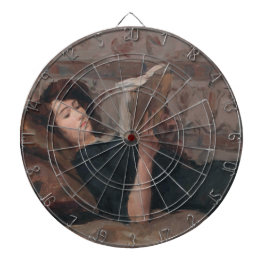 Girl Reading a Bok (Reclining on a Divan) Darttavla