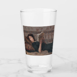 Girl Reading a Bok (Reclining on a Divan) Glaskopp