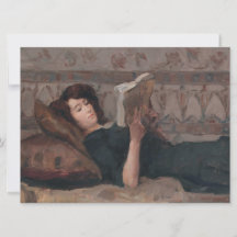 Girl Reading a Bok (Reclining on a Divan)