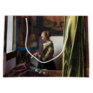 Girl Reading a Brev vid Open Window, Vermeer