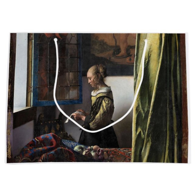 Girl Reading a Brev vid Open Window, Vermeer (Framsidan)