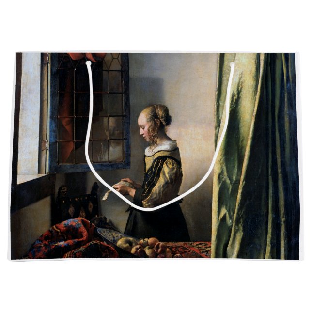 Girl Reading a Brev vid Open Window, Vermeer (Framsidan)