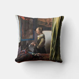 Girl Reading a Brev vid Open Window, Vermeer Kudde