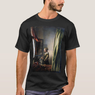Girl Reading a Brev vid Open Window, Vermeer T Shirt