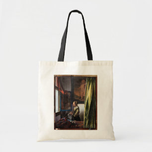 Girl Reading a Brev vid Open Window, Vermeer Tygkasse