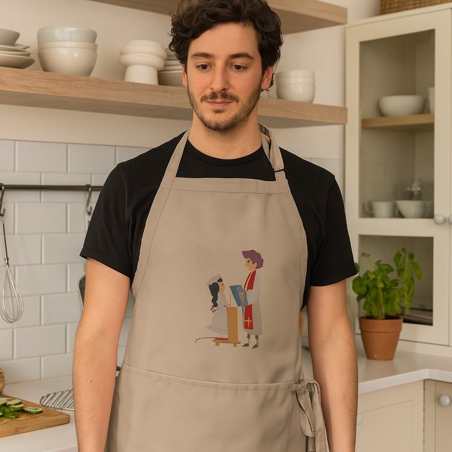 Girl Receiving Communion Apron Förkläde (Skapare uppladdad)