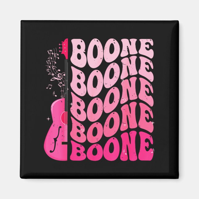 Girl Retro Boone Groovy Flower First Name D 80's  Magnet (Framsidan)