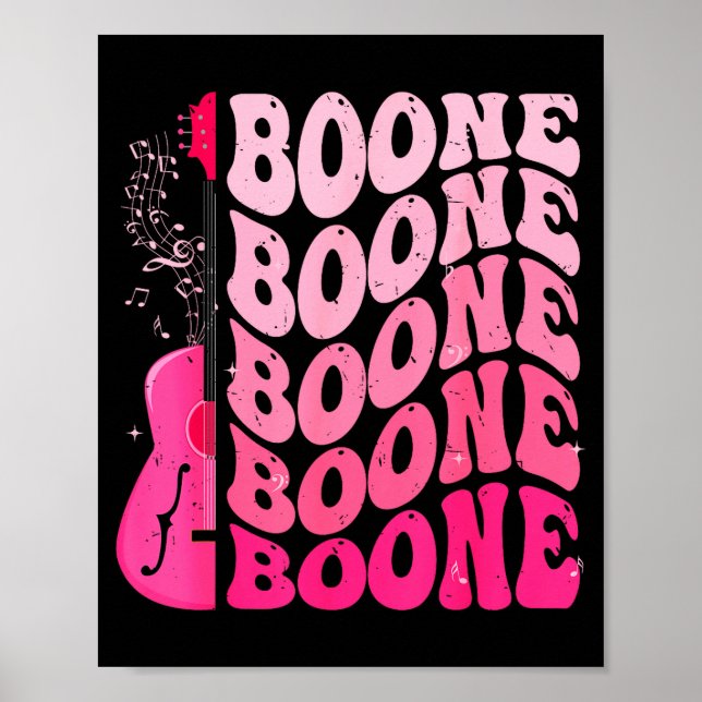 Girl Retro Boone Groovy Flower First Name D 80's  Poster (Framsidan)