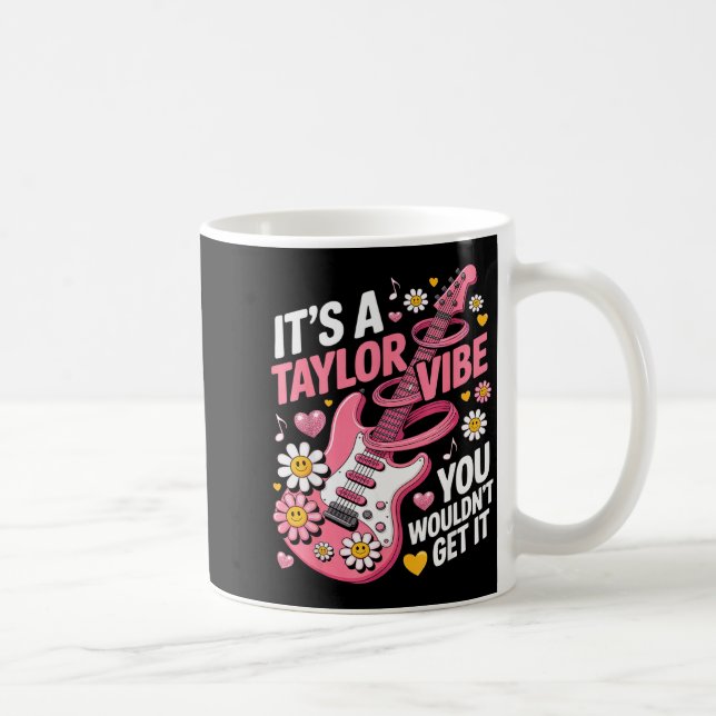 Girl Retro Taylor First Name D Groovy 70's 80's  Kaffemugg (Höger)