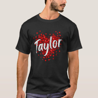 Girl Retro TAYLOR First Namn Personlig Groovy B T Shirt