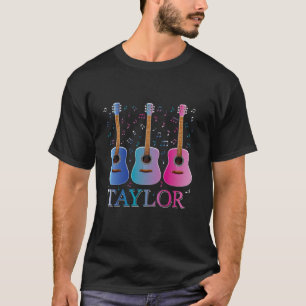 Girl Retro Taylor First Namn Personlig Groovy T Shirt