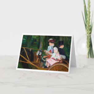 Girl Riding a Carriage, Mary Cassatt Kort
