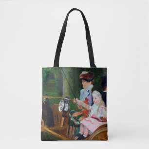 Girl Riding a Carriage, Mary Cassatt Tygkasse
