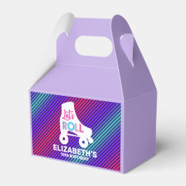 Girl Roller Skating Birthday Låt oss Roll Presentaskar