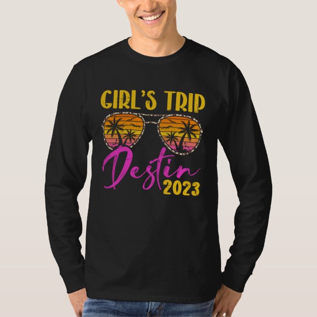 Girl s Trip Destin Florida 2023 Matching Bachelore T Shirt (Framsida)