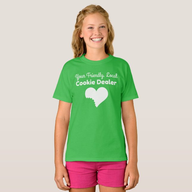 Girl Scout Cookie Seller Shirt T-shirt (Hel framsida)