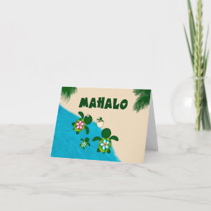 GIRL Sea TURTLE Family Baby Shower ROSA för Tack Kort