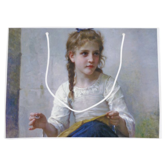 Girl Sewing, Bouguereau (Framsidan)