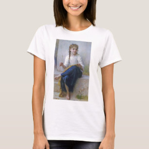 Girl Sewing, Bouguereau T Shirt