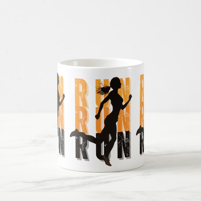 Girl Silhouette sprint Kaffemugg (Center)