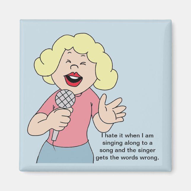 Girl Singer Magnet (Framsidan)