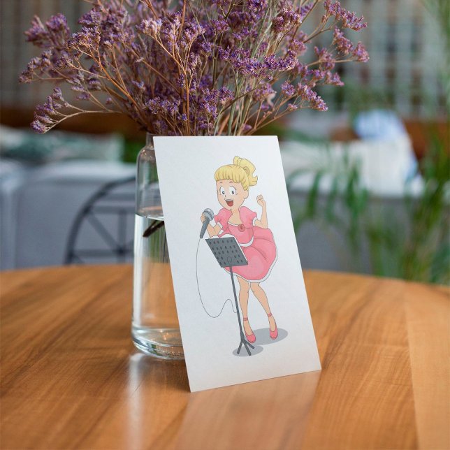 Girl Singing Inbjudningar (Skapare uppladdad)