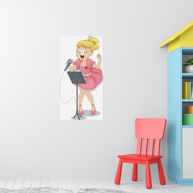 Girl Singing Poster (Skapare uppladdad)
