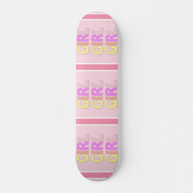 Girl Skateboard Bräda 19,5 Cm (Framsida)