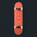 Girl Skateboard Monogram and Name<br><div class="desc">Make this Girl Skateboard Monogram and Name your own by adding your text. To access advanced editing tools,  please go to "Personalize this template" and click on "Details",  scroll down and press the "click to customize further" link. Perfect for any celebration and occasion as a Girl gift!</div>