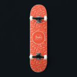 Girl Skateboard Monogram and Name<br><div class="desc">Make this Girl Skateboard Monogram and Name your own by adding your text. To access advanced editing tools, please go to "Personalize this template" and click on "Details", scroll down and press the "click to customize further" link. Perfect for any celebration and occasion as a Girl gift!</div>