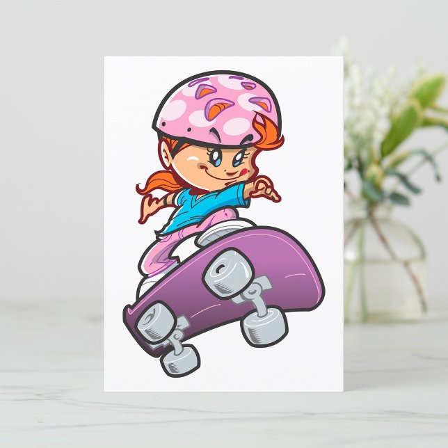 Girl Skateboarder Inbjudningar (Skapare uppladdad)