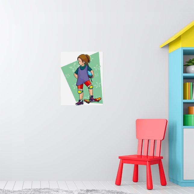 Girl Skateboarder Poster (Skapare uppladdad)