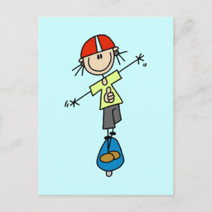 Girl Skateboarder Tshirts och Gifts Vykort