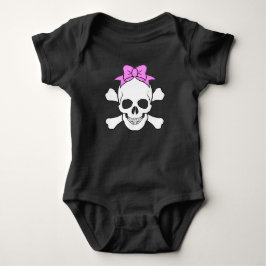 GIRL SKULL OCH KORSBONER T-SHIRT