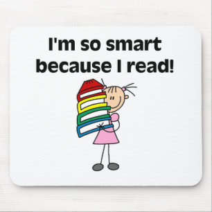 Girl Smart för att jag läser Musmatta
