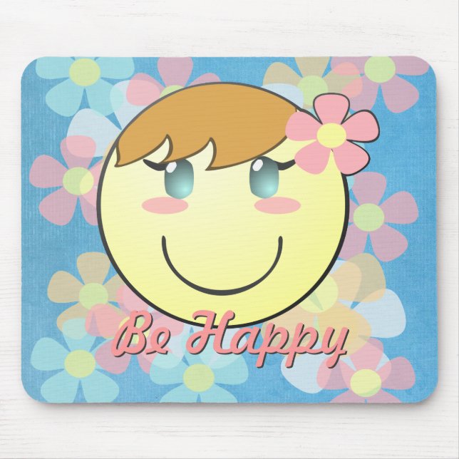 Girl Smiley Mousepad Musmatta (Framsidan)