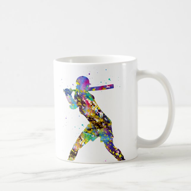 Girl Softball Player Kaffemugg (Höger)