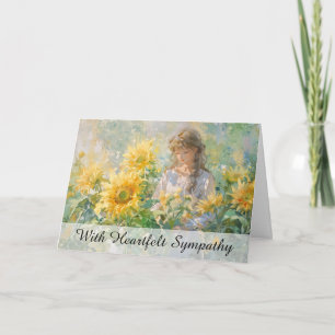 *~* Girl Sol Flowers TV2 Sympathy Kärlek Light Kort
