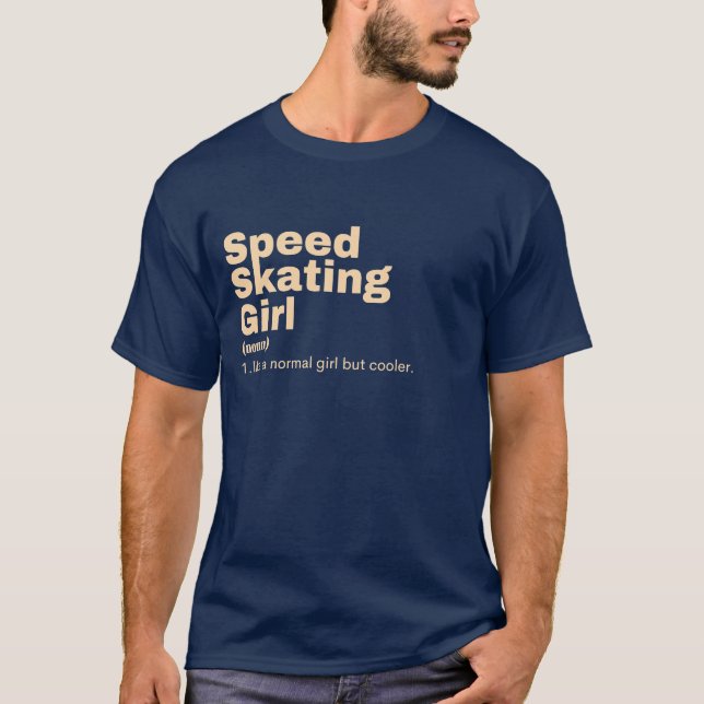  Girl - Speed Skating T Shirt (Framsida)
